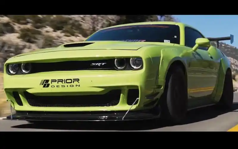 恶魔宽体上身道奇challenger地狱猫prior绿色恶魔激情狂飙