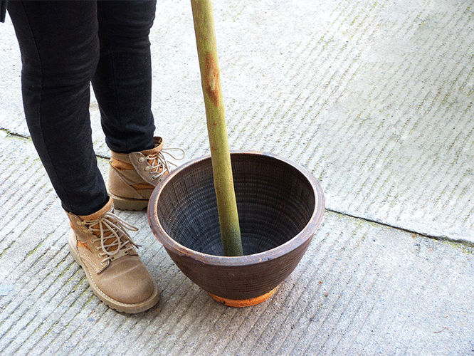 天然茶树棒擂茶棒擂棒捣碎碾压搅拌棍捣药棒大棒槌擀面杖榉木蒜锤