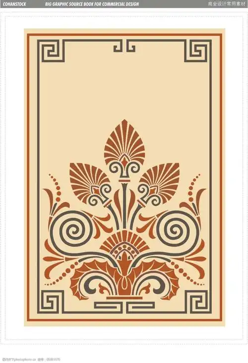 设计图库 设计元素 纹理边框 关键词:穆斯林风格方形莲花背景花边免费