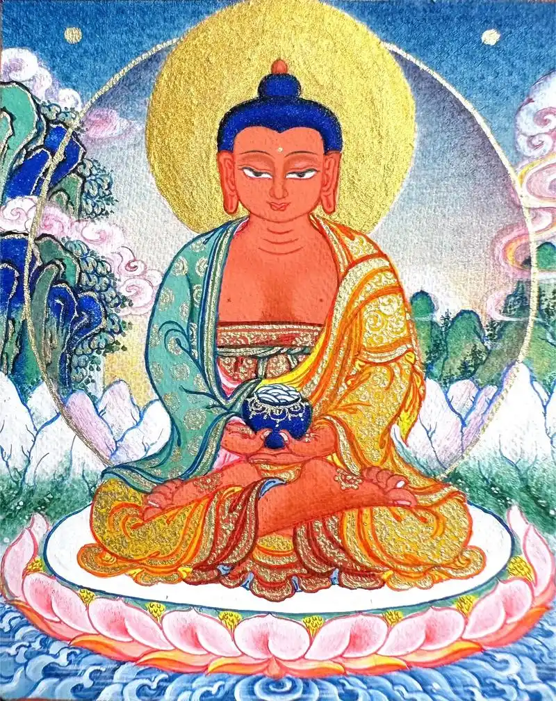 唐卡艺术 - 阿弥陀佛