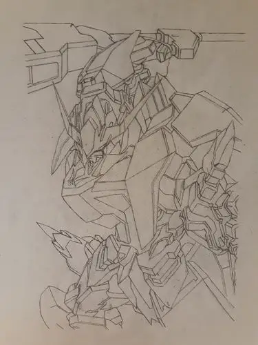 机动战士高达 铁血的奥尔芬斯 铅笔 临摹 高达巴巴托斯 同人