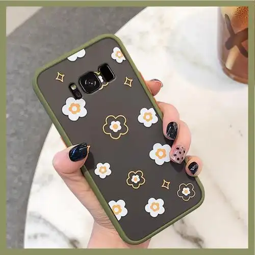 火豹三星s8手机壳个性花朵女款保护套三星s8保护套雏菊潮牌网红磨砂