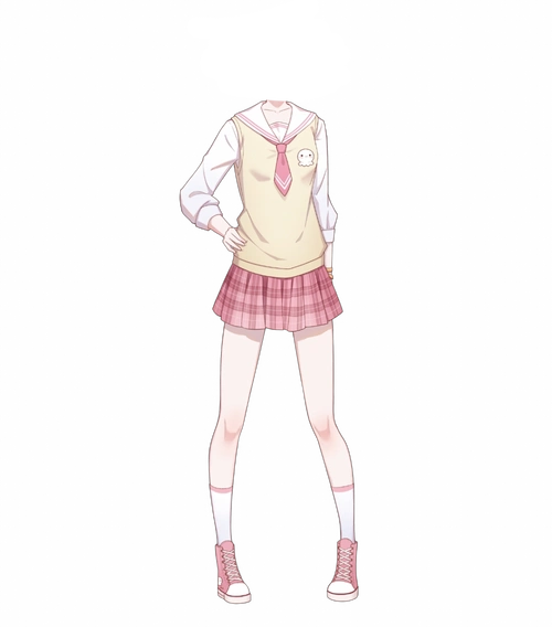 触漫人物免扣【第十六期】 本触漫人物衣服来源于"林美樱"!