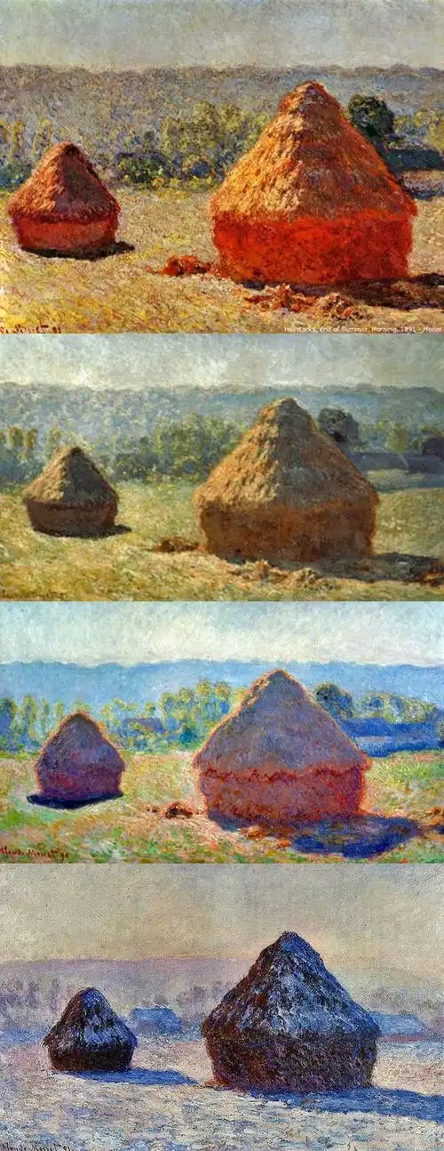 自然-花瓣网|陪你做生活的设计师 | 干草垛(3),莫奈