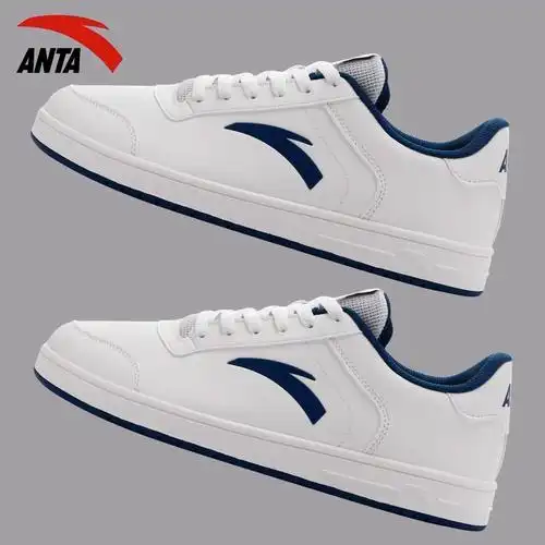 安踏男鞋板鞋男2024夏季新款小白鞋休闲鞋子正品轻便运动鞋滑板鞋