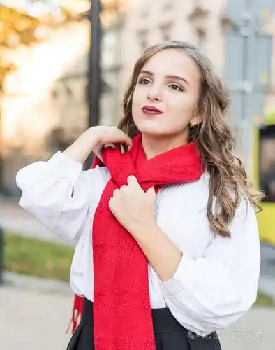 情感人美和生活方式概念女孩法国女人.