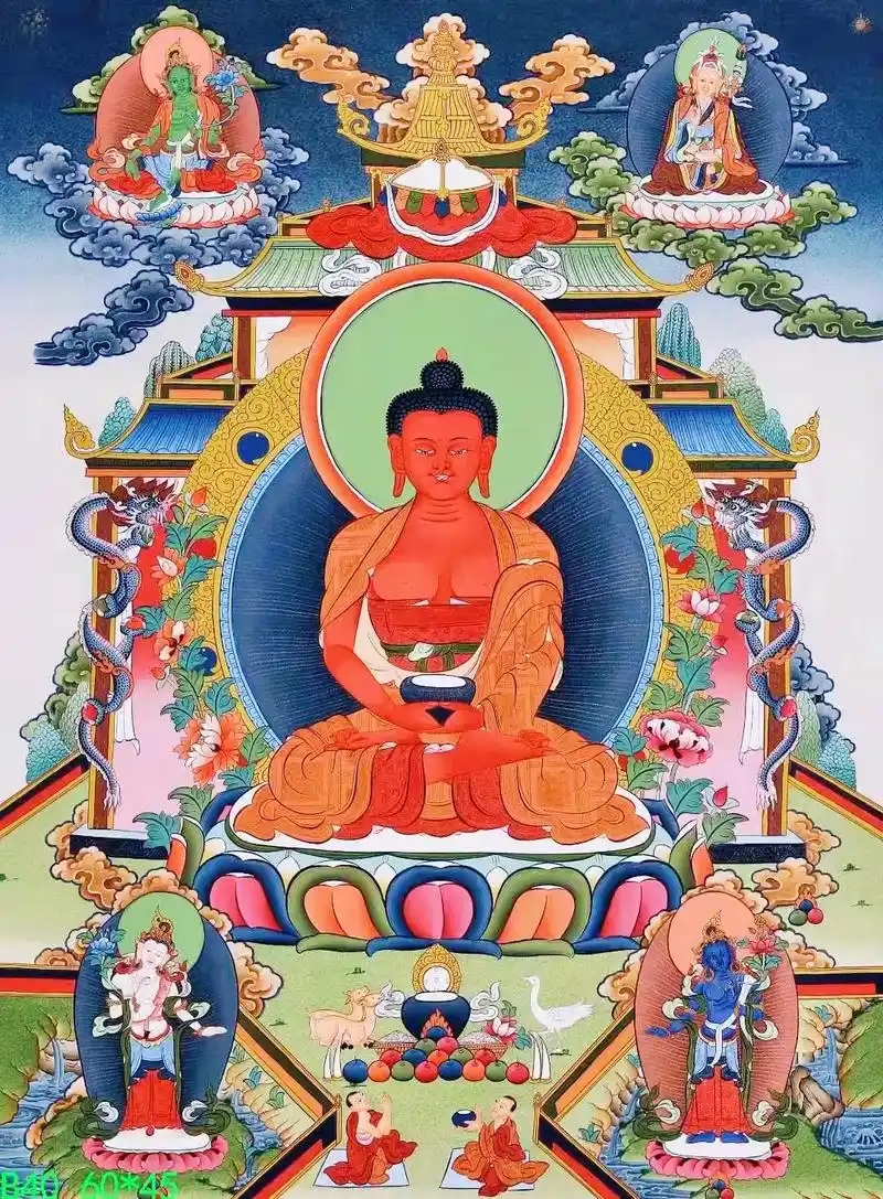 沃唐卡138-702717,阿弥陀佛又名无量佛,无量光佛,无 - 抖音