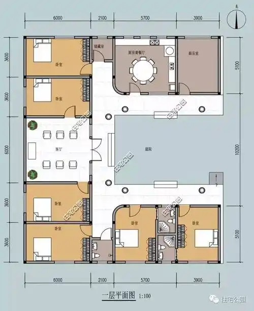 5套接地气的农村三合院,第3套最好看!含图纸
