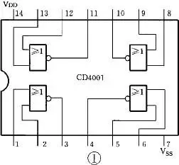 异或门cd4070门电路及其应用-或非门cd4001-四异或门cd4070电|2016-09