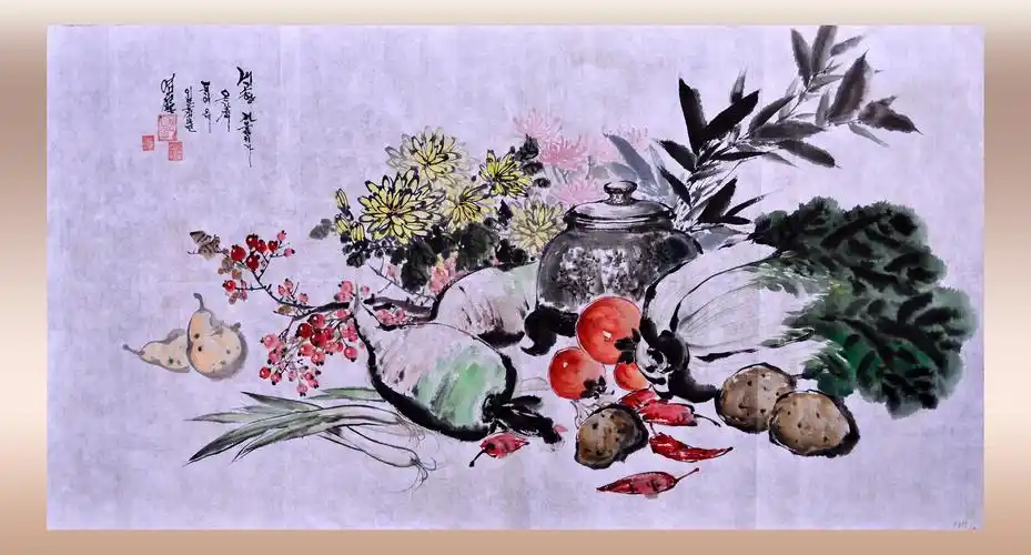 蔬菜- 汪涵朝鲜艺术家精品画廊