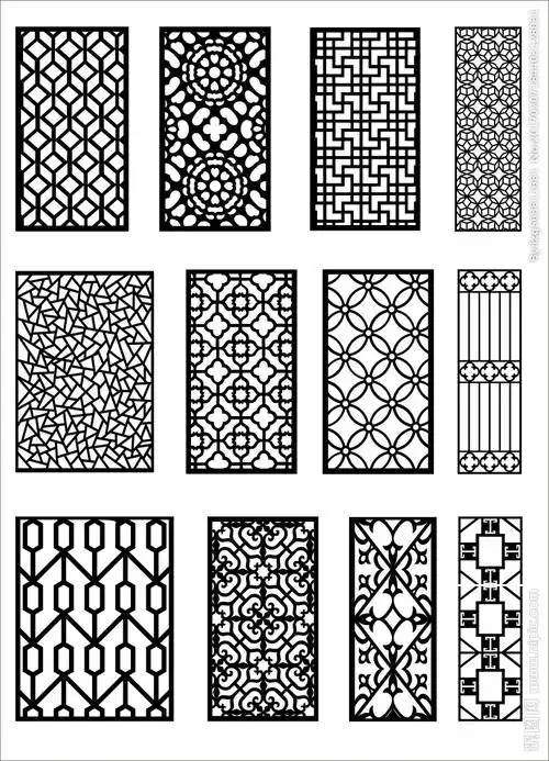 镂空花纹设计图__移门图案_底纹边框_设计图库_昵图网nipic.com
