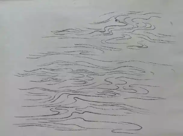 波浪法,涟漪法,浪涛法三种方法教你学习画水波纹!