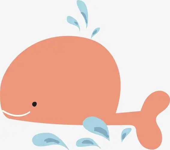 关键词 : 矢量图,鲸鱼,可爱,粉色,卡通,动物,手绘,水彩