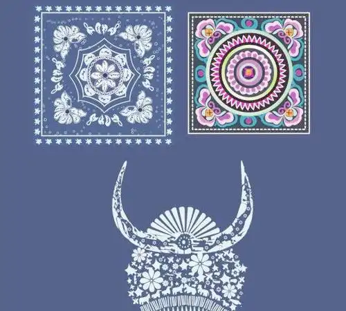 苗族传统服饰花纹矢量素材设计元素素材免费下载(图片编号:4546089)