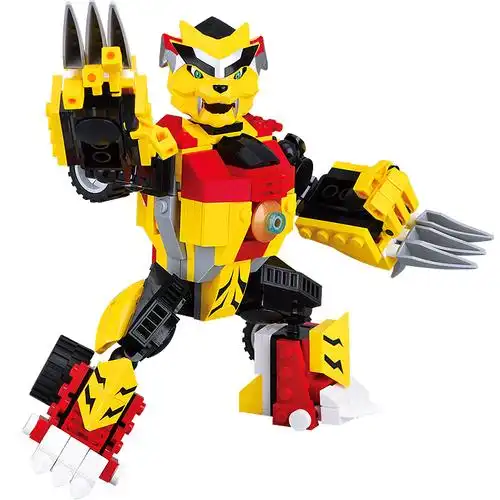 星钻积木正版 猪猪侠之五灵守卫者拼装积木 变形组装益智儿童玩具