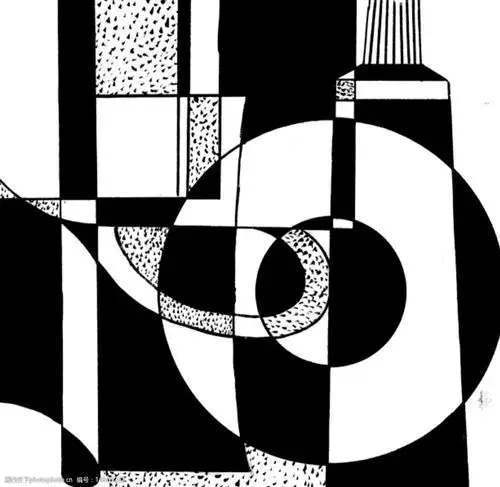 黑白图形抽象图案图片