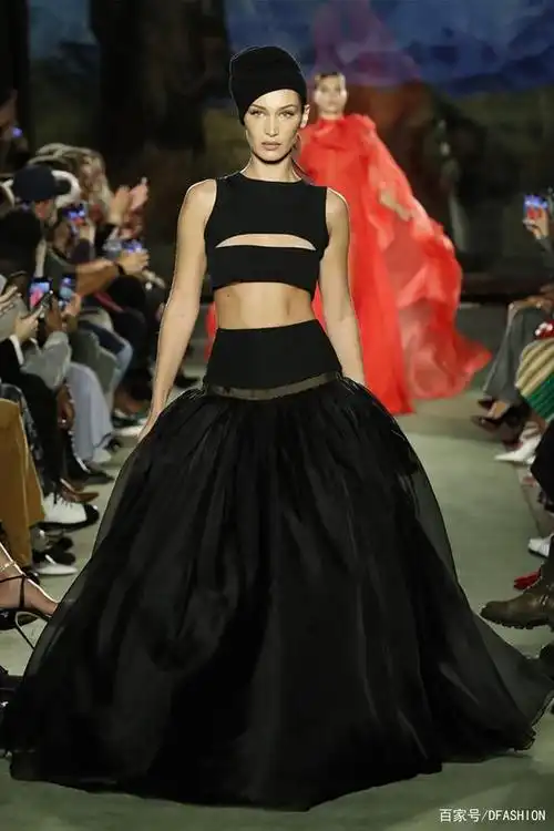 维密超模bellahadid贝拉哈迪德2020纽约时装周走秀现场