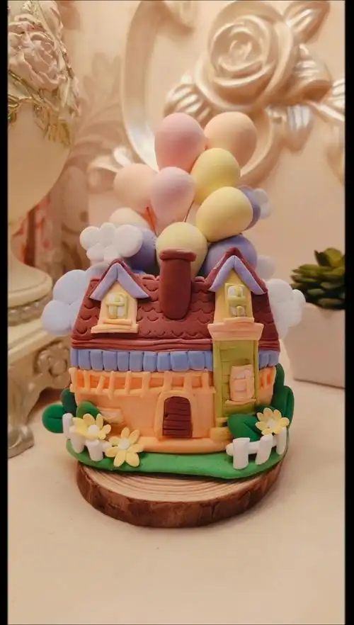 超轻黏土#飞屋环游记!梦想也能有这样的房子