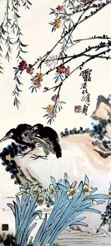 艺术大师潘天寿花鸟画真迹欣赏