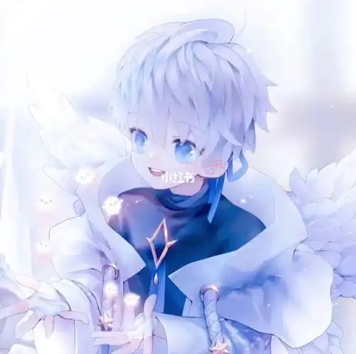 二次元蓝色情侣头像男生二次元情侣头像男生真人版