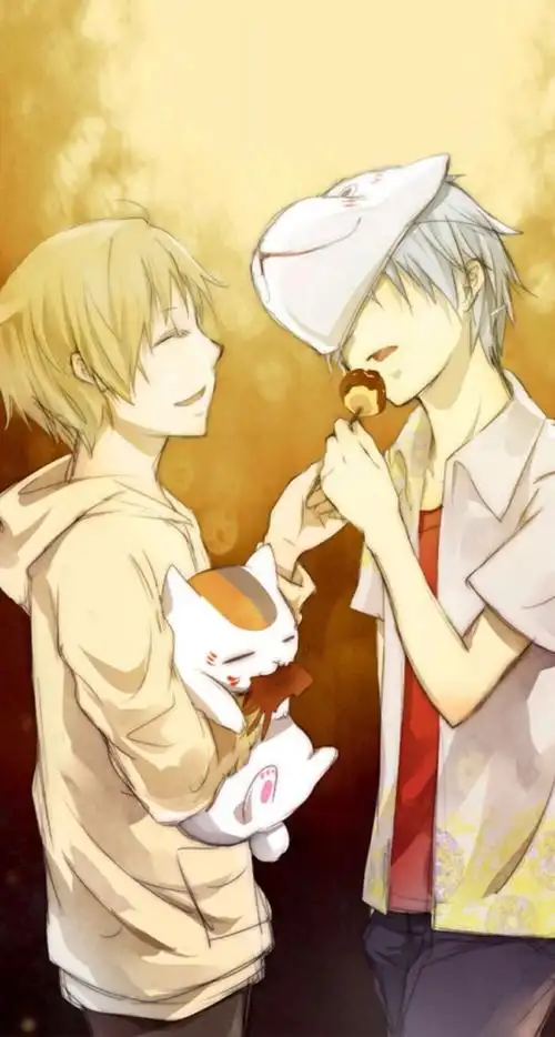 夏目与阿银夏目友人帐萤火之森少年温馨动漫