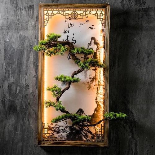 新中式圆形装饰画轻奢客厅餐厅饭厅壁画沙发背景书房墙壁饰画挂画