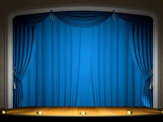 舞台拉幕效果ppt动画下载