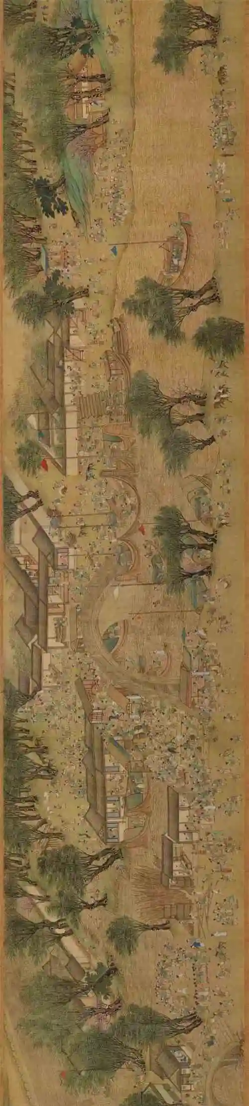 经典名作:仇英《清明上河图》高清鉴赏_国画艺术_零二七艺考