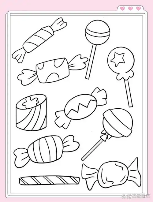 六一棒棒糖简笔画 点击保存,直接打印即可 更多精彩内容,可点击关注