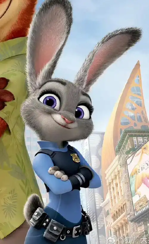 刘宇万圣节cos朱迪兔子警官