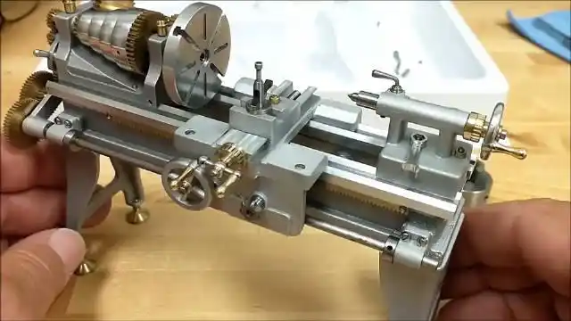 这是我见过最小的车床太精致了看的我口水直流