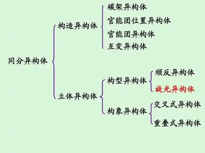 构造异构体 官能团位置异构体 官能团异构体 互变异构体 同分异构体