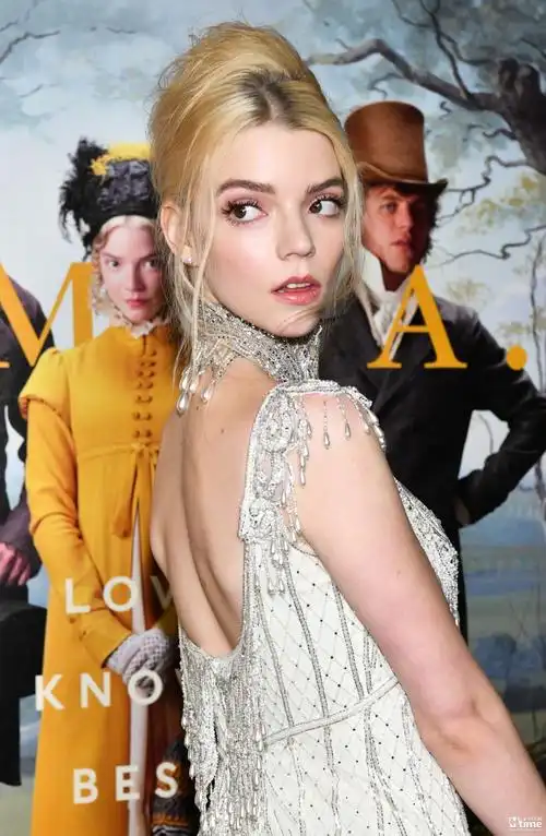 《爱玛》在洛杉矶首映,主演安雅·泰勒-乔伊,约翰尼·弗林等出席了