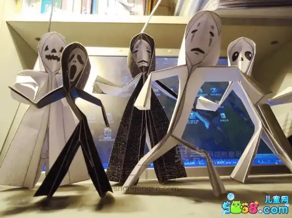 简易折纸一只小鬼