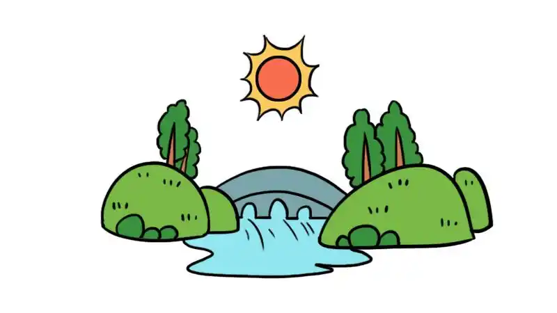 夏天风景简笔画夏天风景怎么画