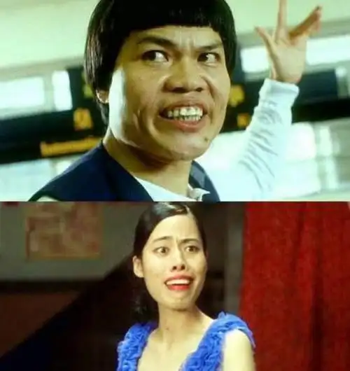 原创功夫中的龅牙珍卸妆后是这个样子网友甜美女神