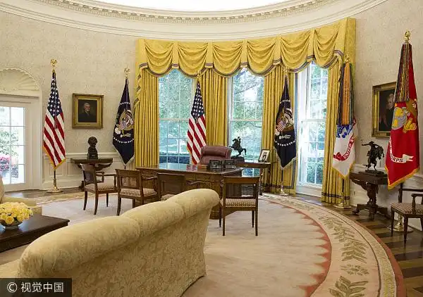 华丽!白宫大修后内部.