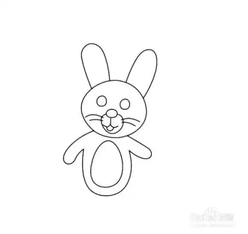 轴对称图形兔子简笔画