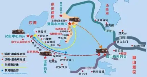 其它 乘游船观东湖夜景(2018) 写美篇东湖游船水上观夜景线路:汉街