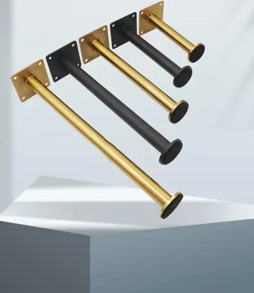 轻奢浴室柜腿金属不锈钢可调节电视柜脚配件五金支撑腿床头柜脚300mm