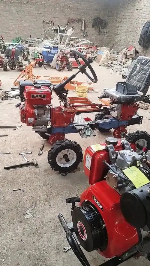 乘坐式四驱折腰微耕机