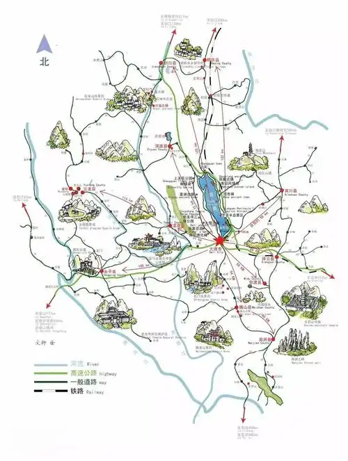 大理旅游攻略景点地图游玩路线大理美食