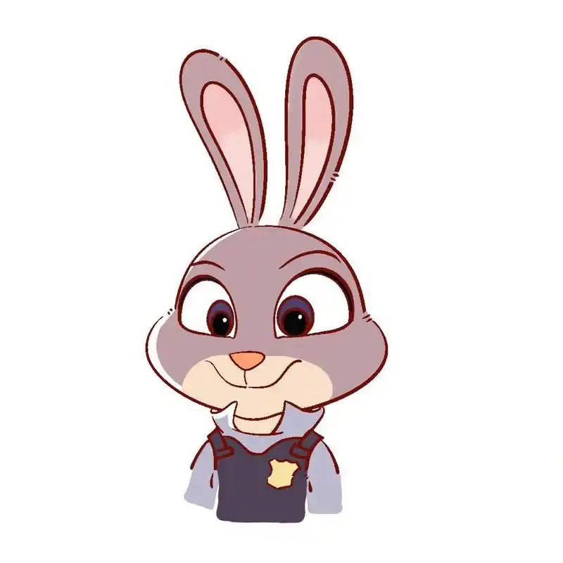 疯狂动物城92朱迪‖简笔画教程‖内附色卡 92我真的太爱尼克和