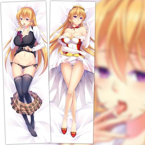 食戟之灵 薙切绘里奈 女王 动漫等身抱枕 2wt抱枕套 靠枕方枕