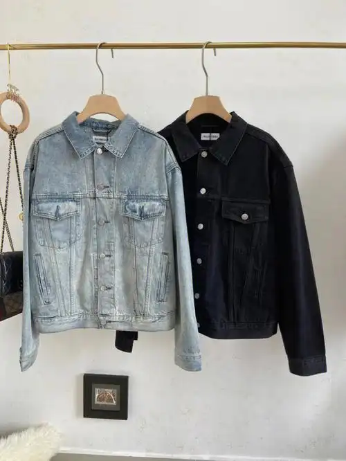 balenciaga牛仔外套百搭减龄显瘦