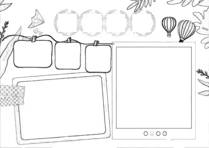 可打印手抄报模板打印手抄报模板