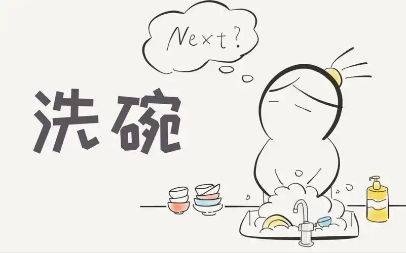 ipad简笔画洗碗