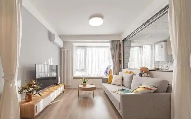 55平小户型简约风装修,收纳功能颜值都在线.