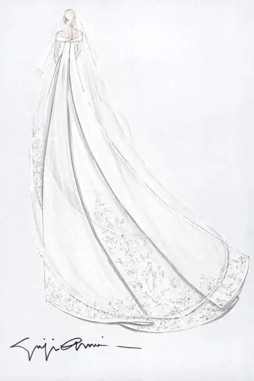 【简单黑白·线条的魅力】 时装设计手稿 手绘 铅笔画 婚纱