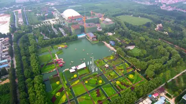 航拍保定农业生态园!